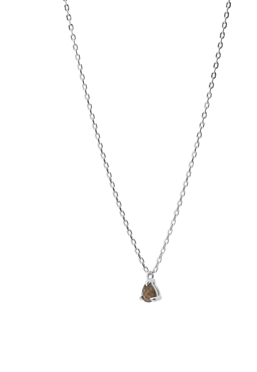 Collar LAGRIMA SMOKE plata