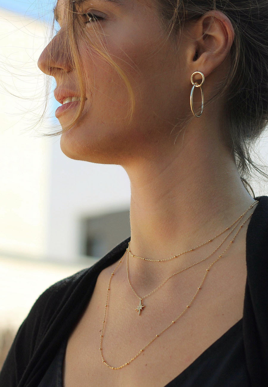 Collar LONG BALLS oro