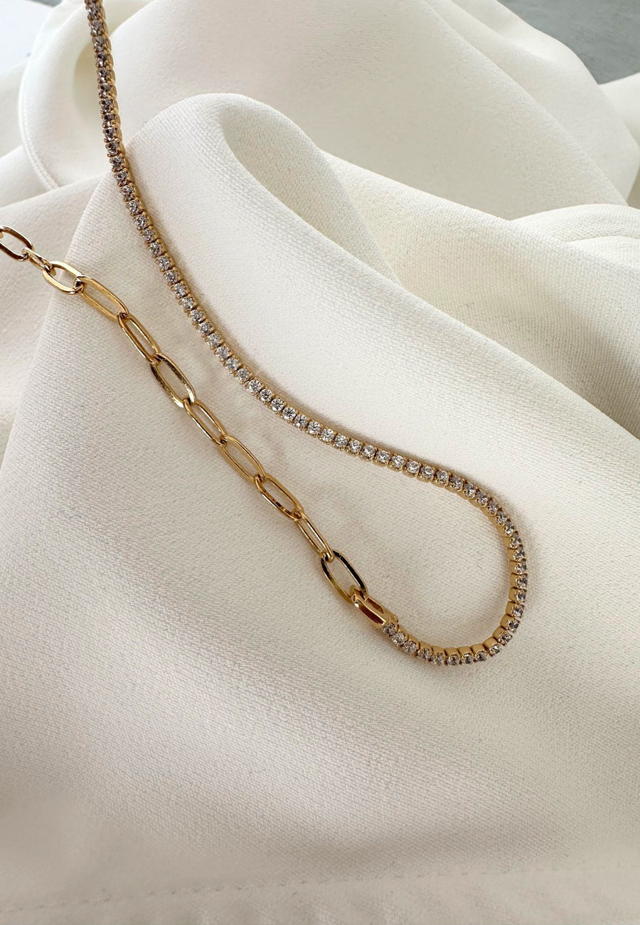 Collar de plata TENNIS con circonitas plata de ley