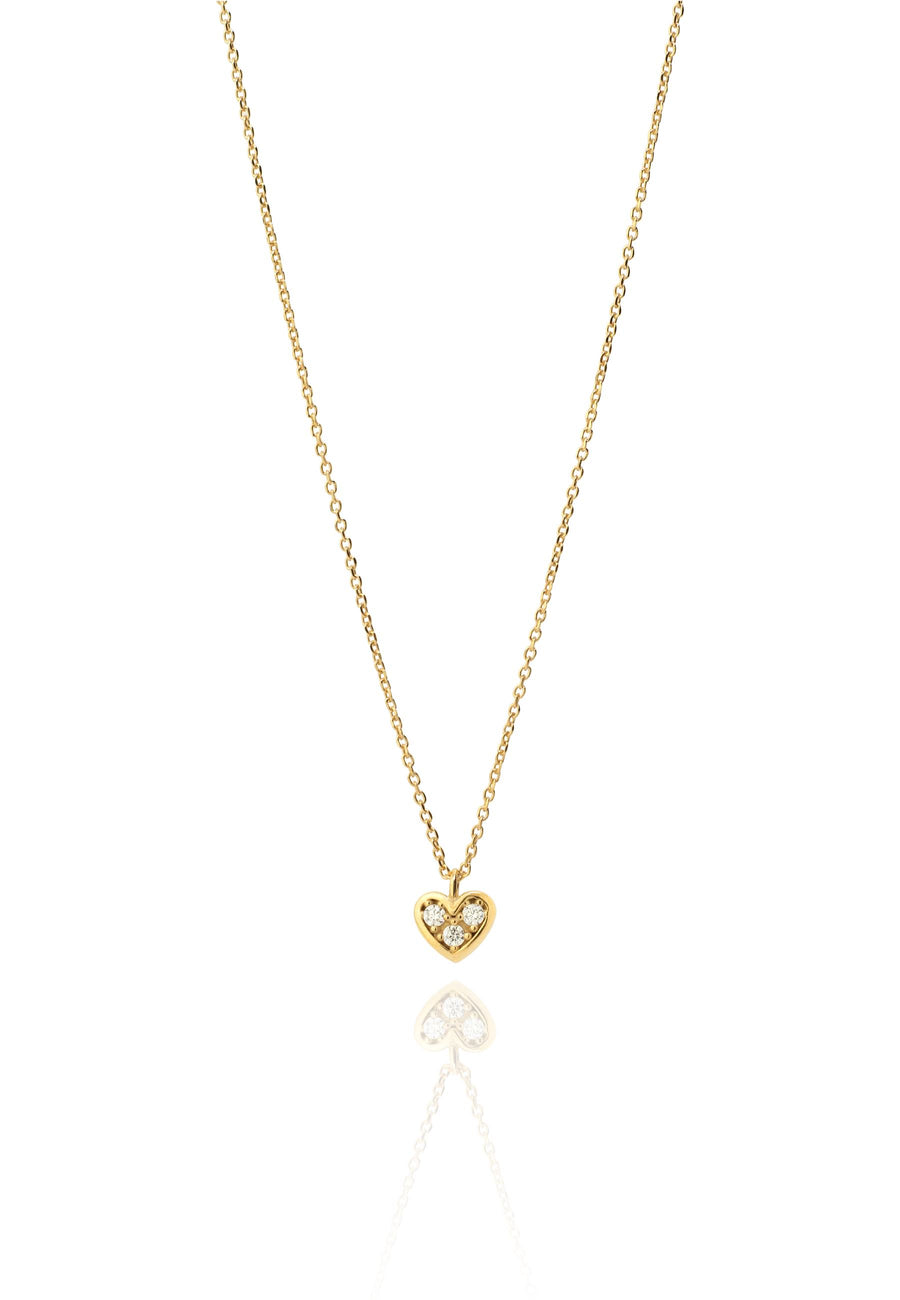 Collar CORAZON 3 CIRCONITAS oro