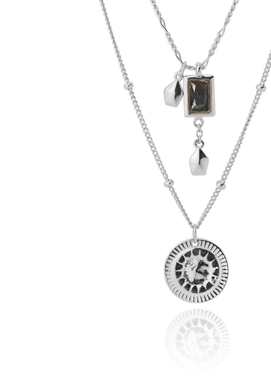 Collar doble NIRVANA plata