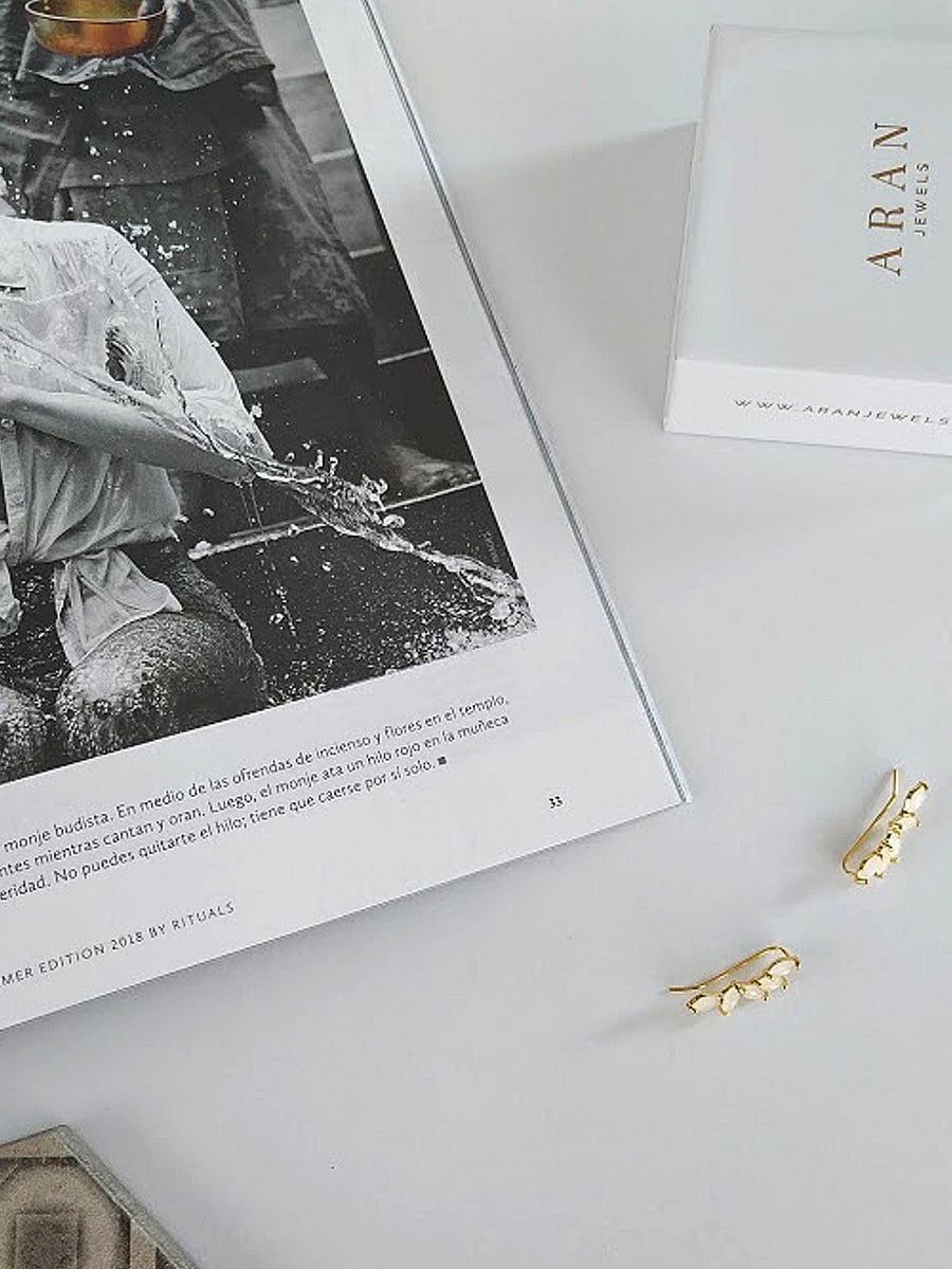 Pendientes de plata ICE DROPS oro