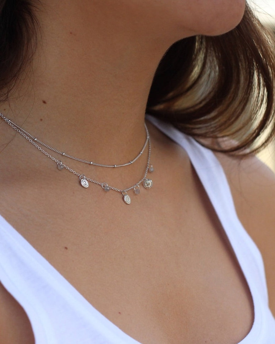 Collar de plata MONEDITAS