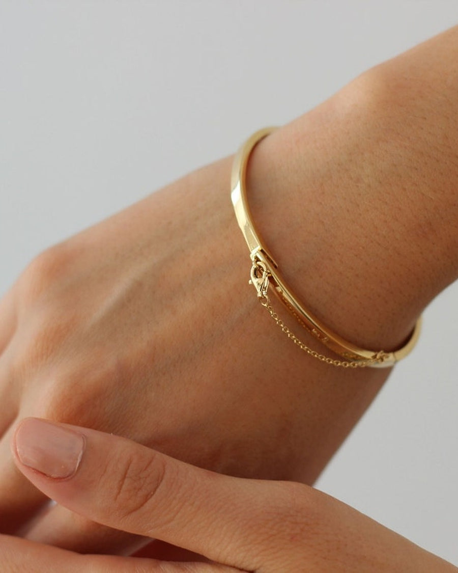 Pulsera de plata rígida BRIDGE