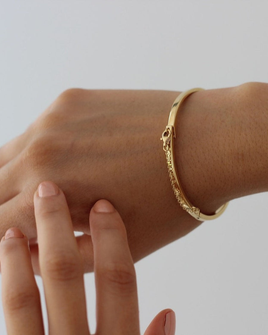 Pulsera de plata rígida BRIDGE