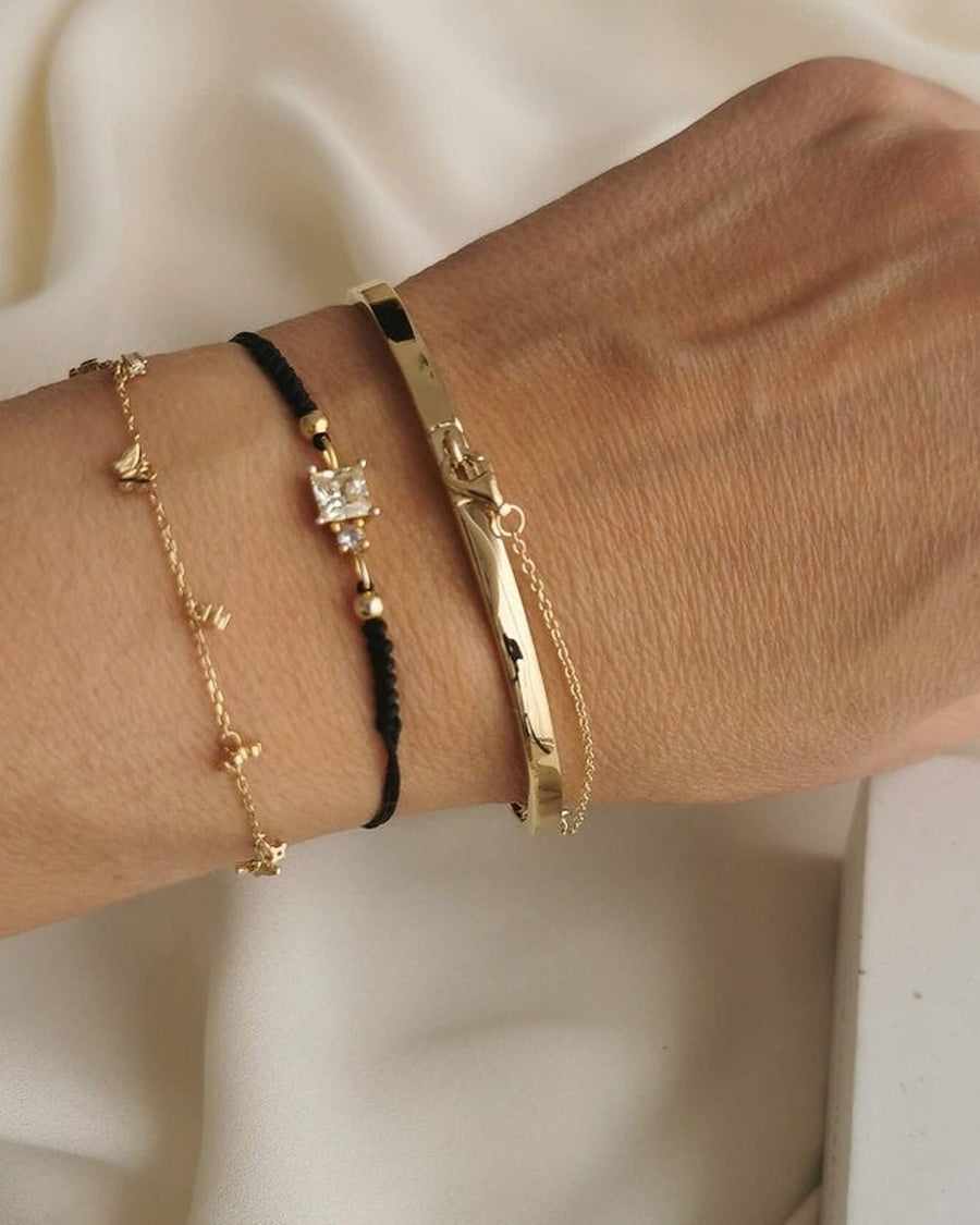 Pulsera de plata rígida BRIDGE