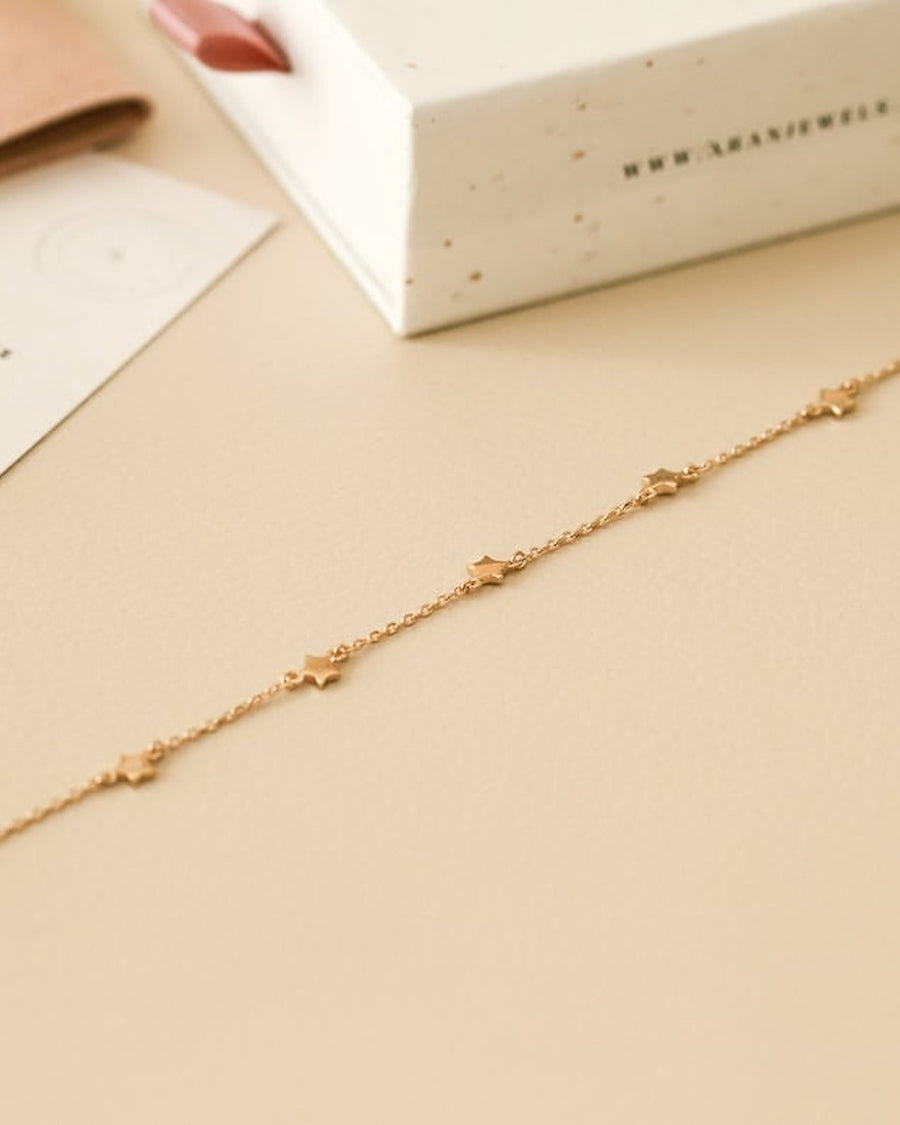 Pulsera de plata pequeñas estrellas STARS