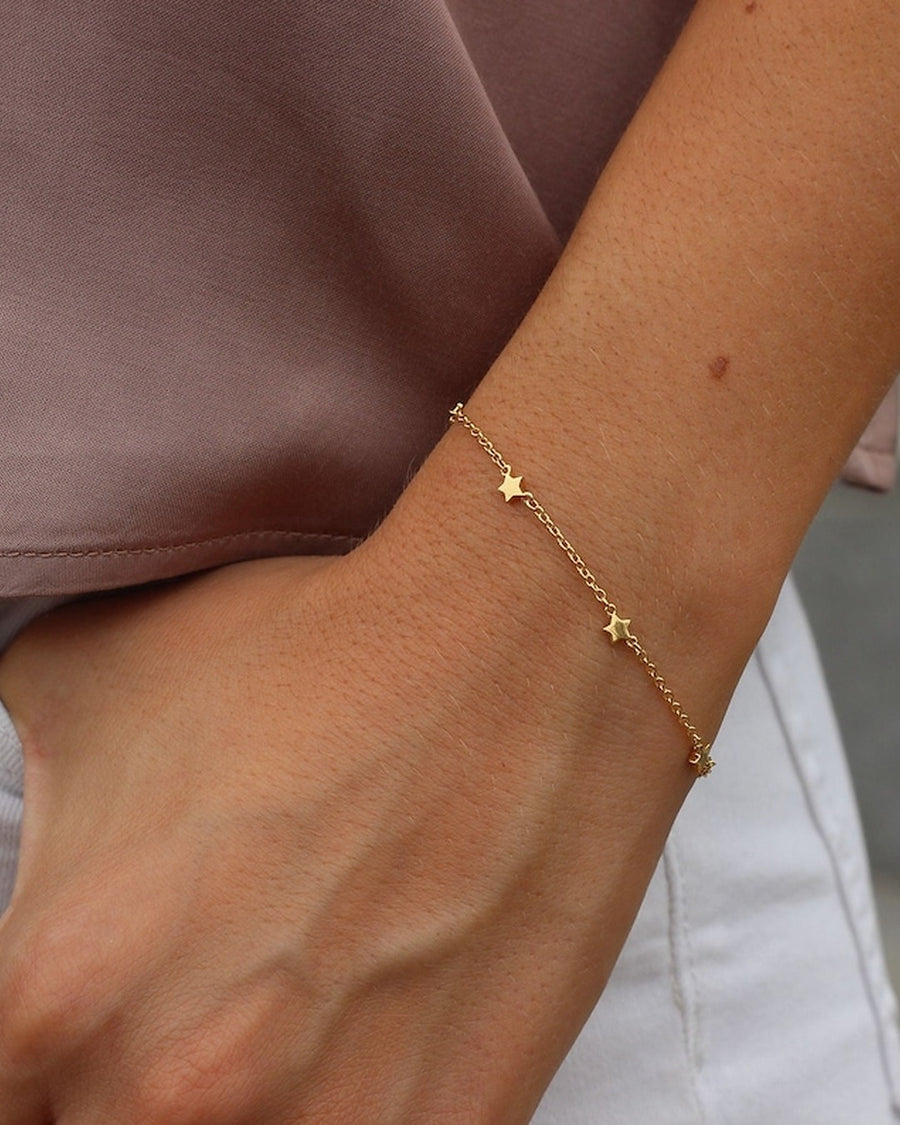 Pulsera de plata pequeñas estrellas STARS