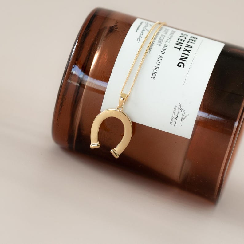 Collar de plata HORSESHOE MAN oro