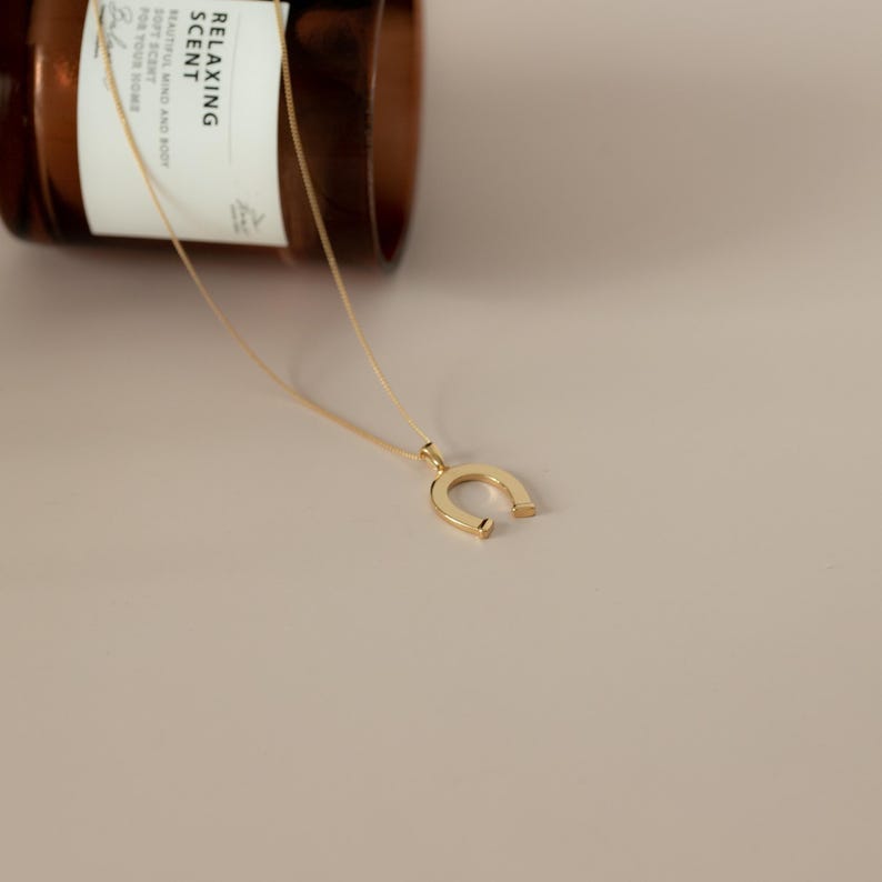 Collar de plata HORSESHOE MAN oro