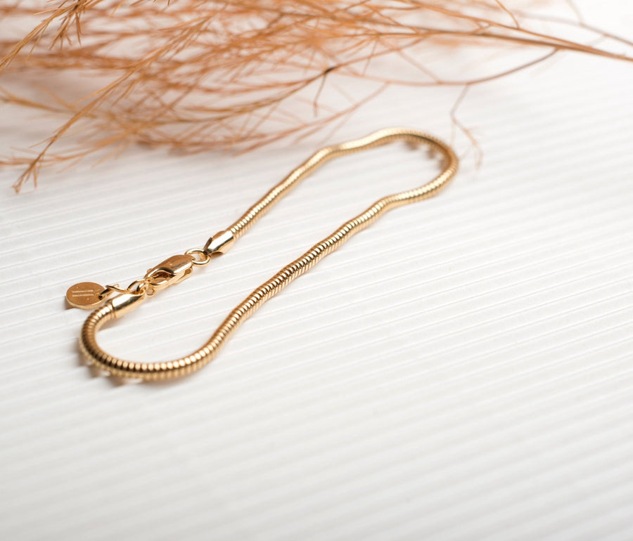 Pulsera de cadena redonda para hombre MAMBA en plata de Ley