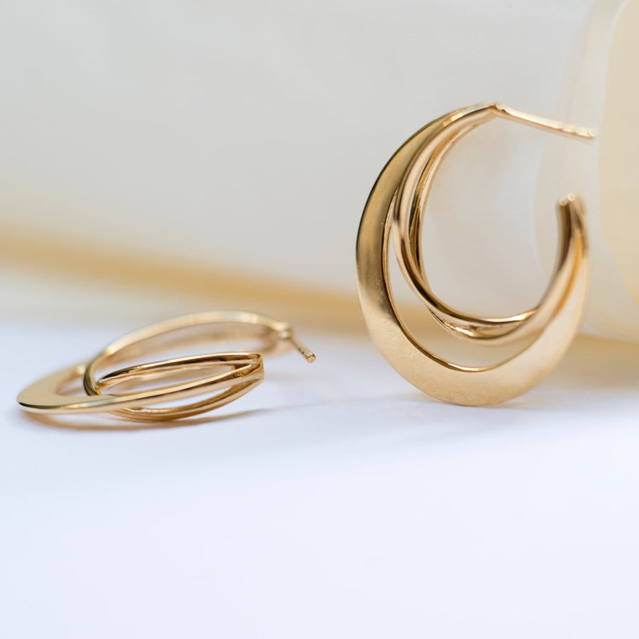 Pendientes de plata KENYA oro