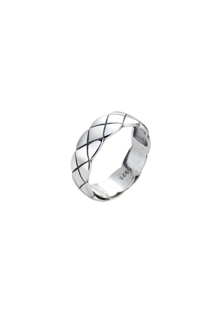Anillo Trenzado de Plata Esterlina ajustable para Hombre WILLIAMSBURG