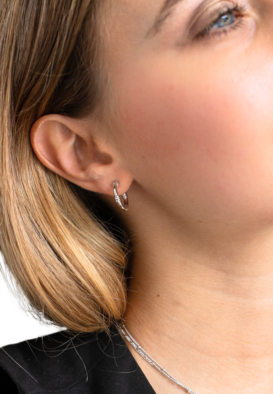 Pendientes de plata KNOTS oro