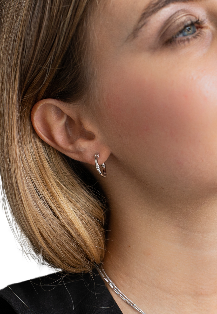 Pendientes de plata KNOTS oro