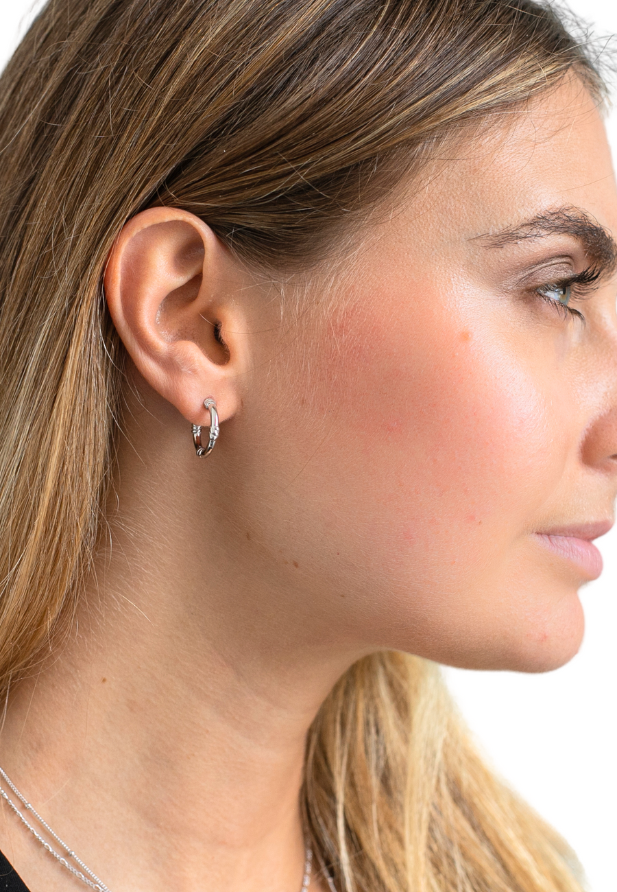 Pendientes de plata KNOTS oro