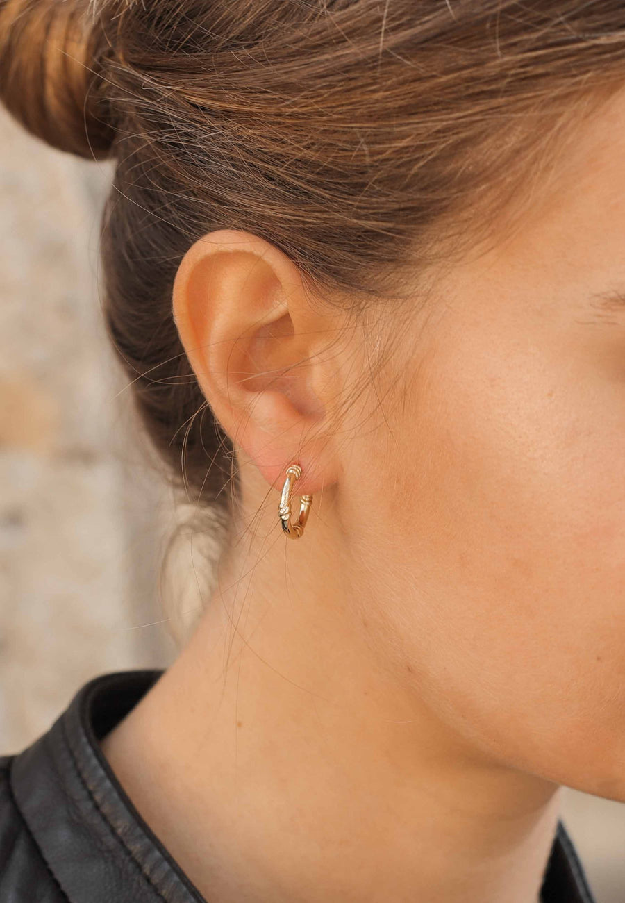 Pendientes de plata KNOTS oro