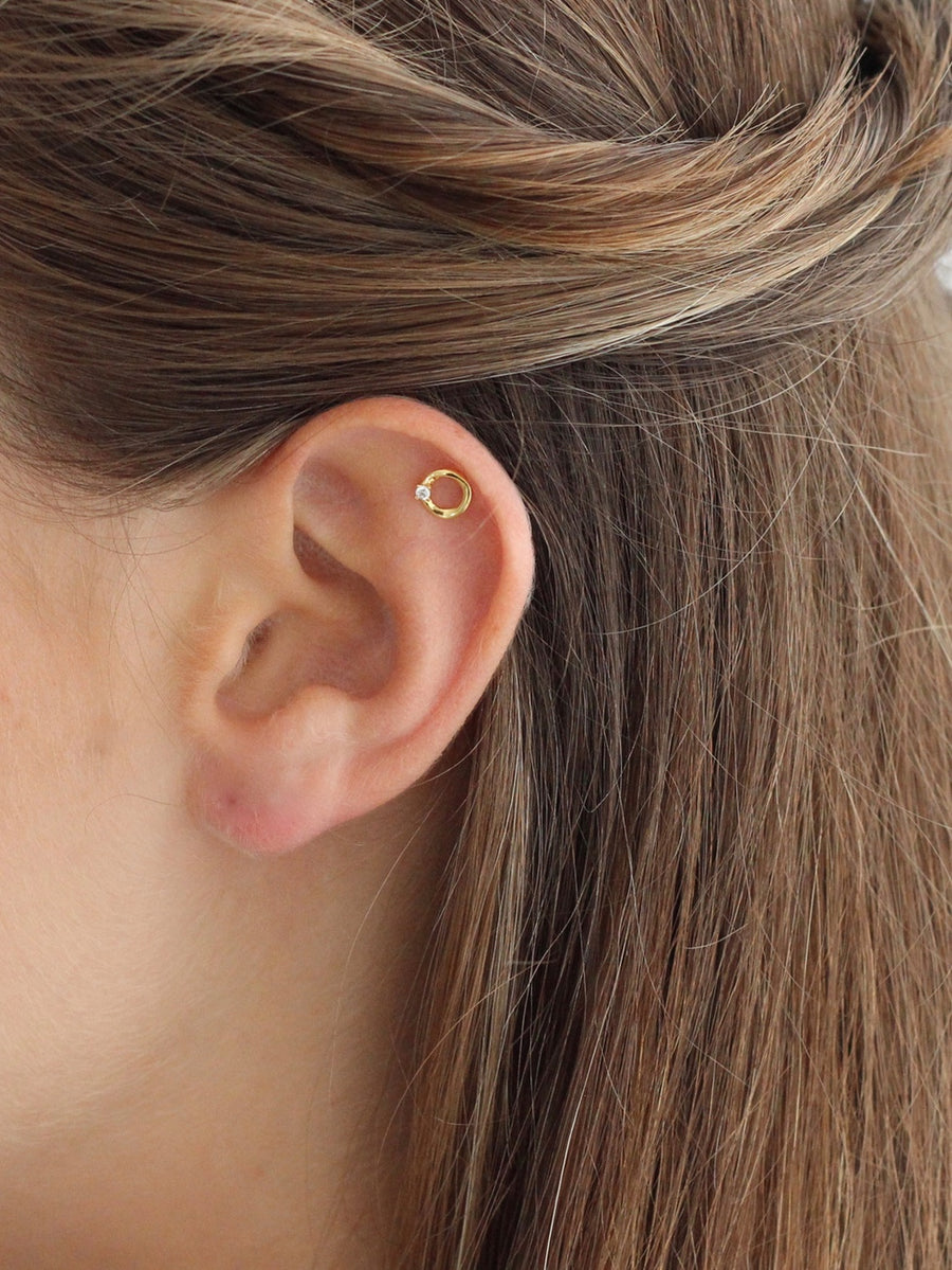 Pendientes de plata OH oro