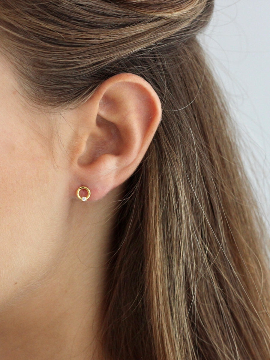 Pendientes de plata OH oro