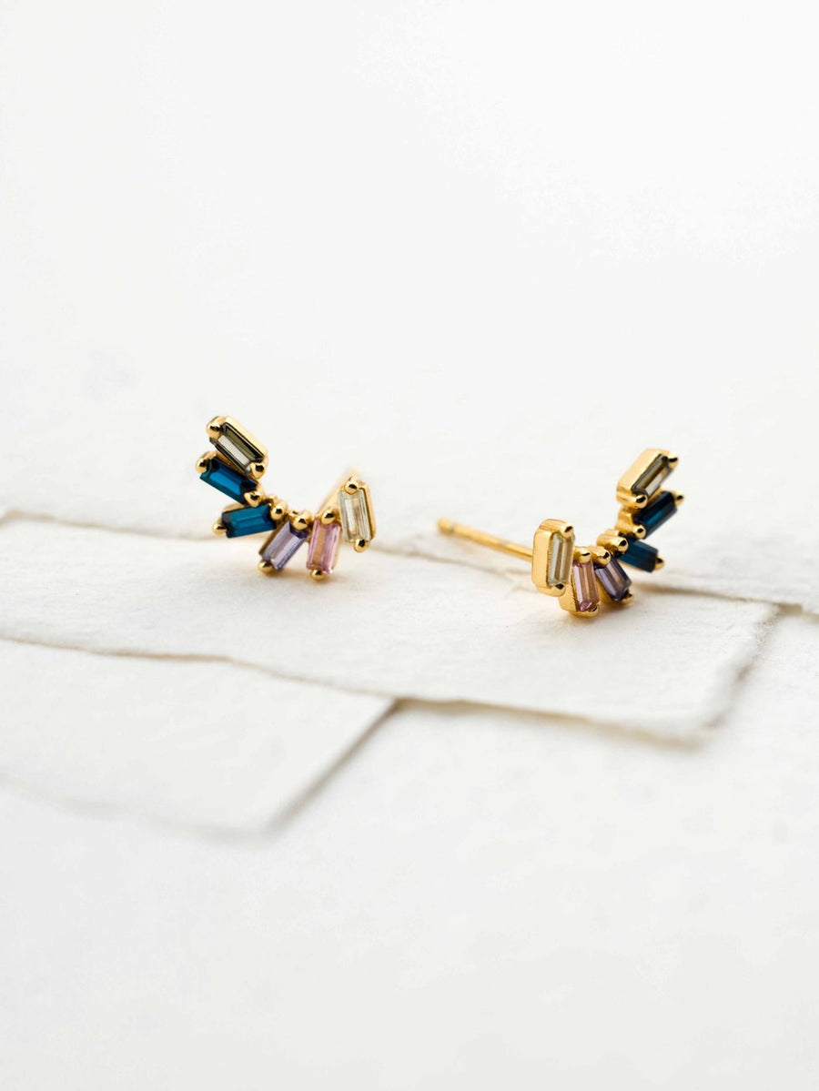 Pendientes de plata COLORFUL oro