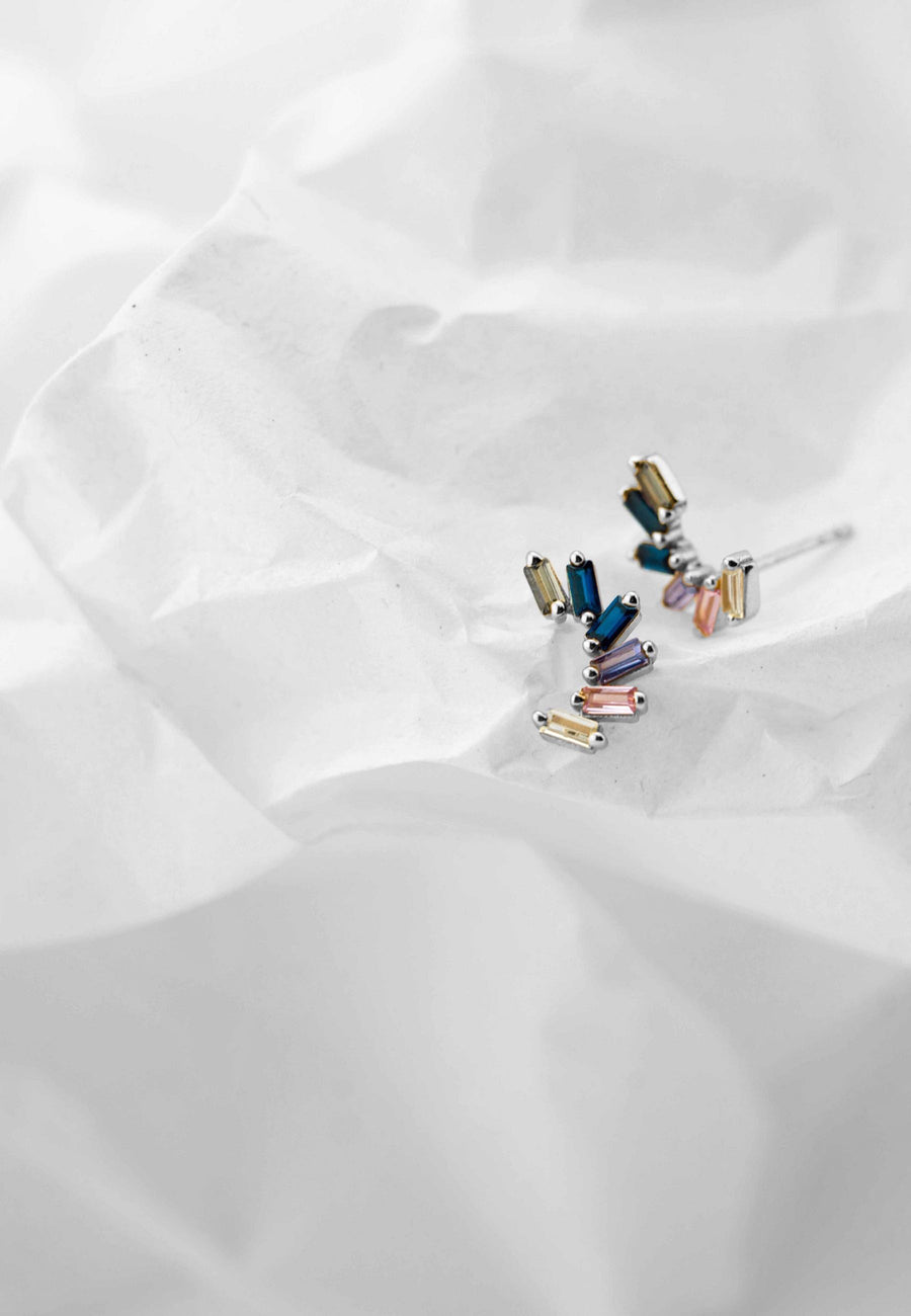 Pendientes de plata COLORFUL oro