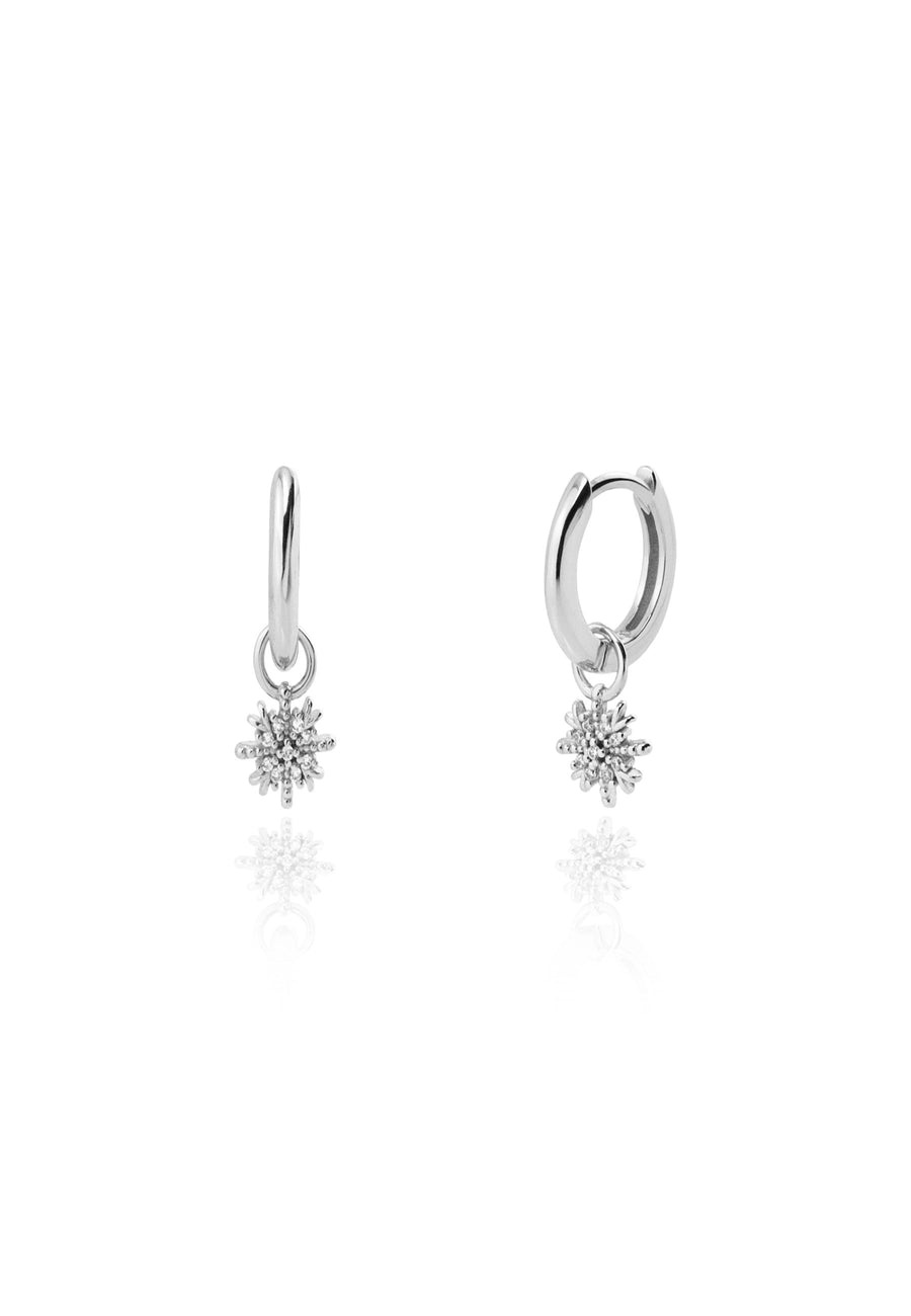 Pendientes SNOWFLAKE plata