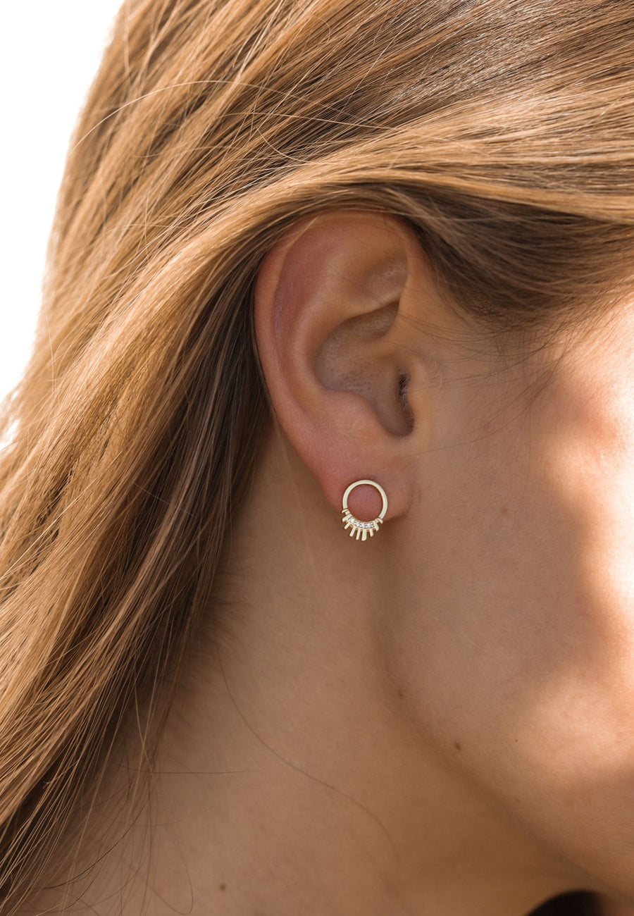 Pendientes de plata CRIC en plata de ley