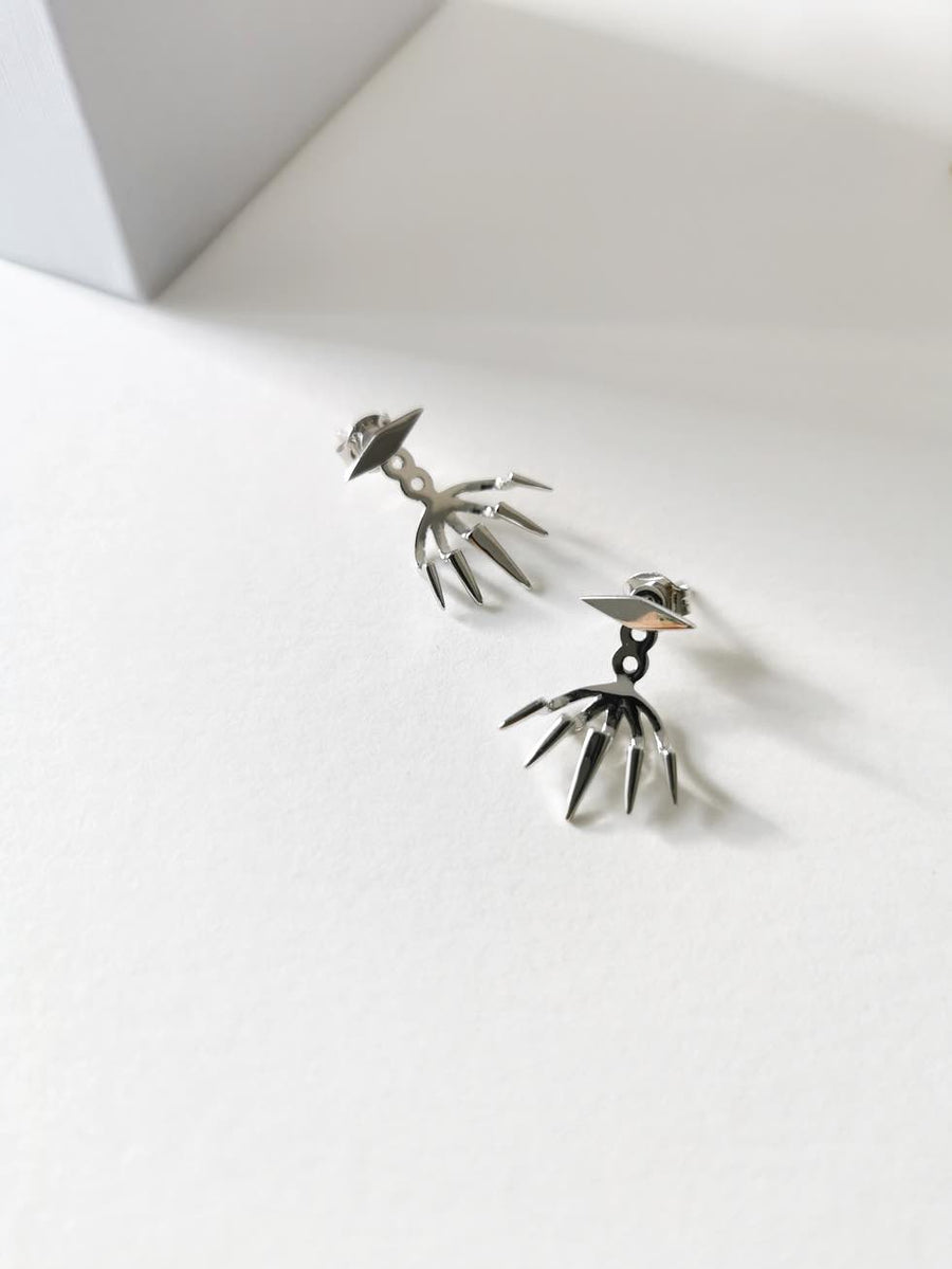 Pendientes EAR JACKET plata