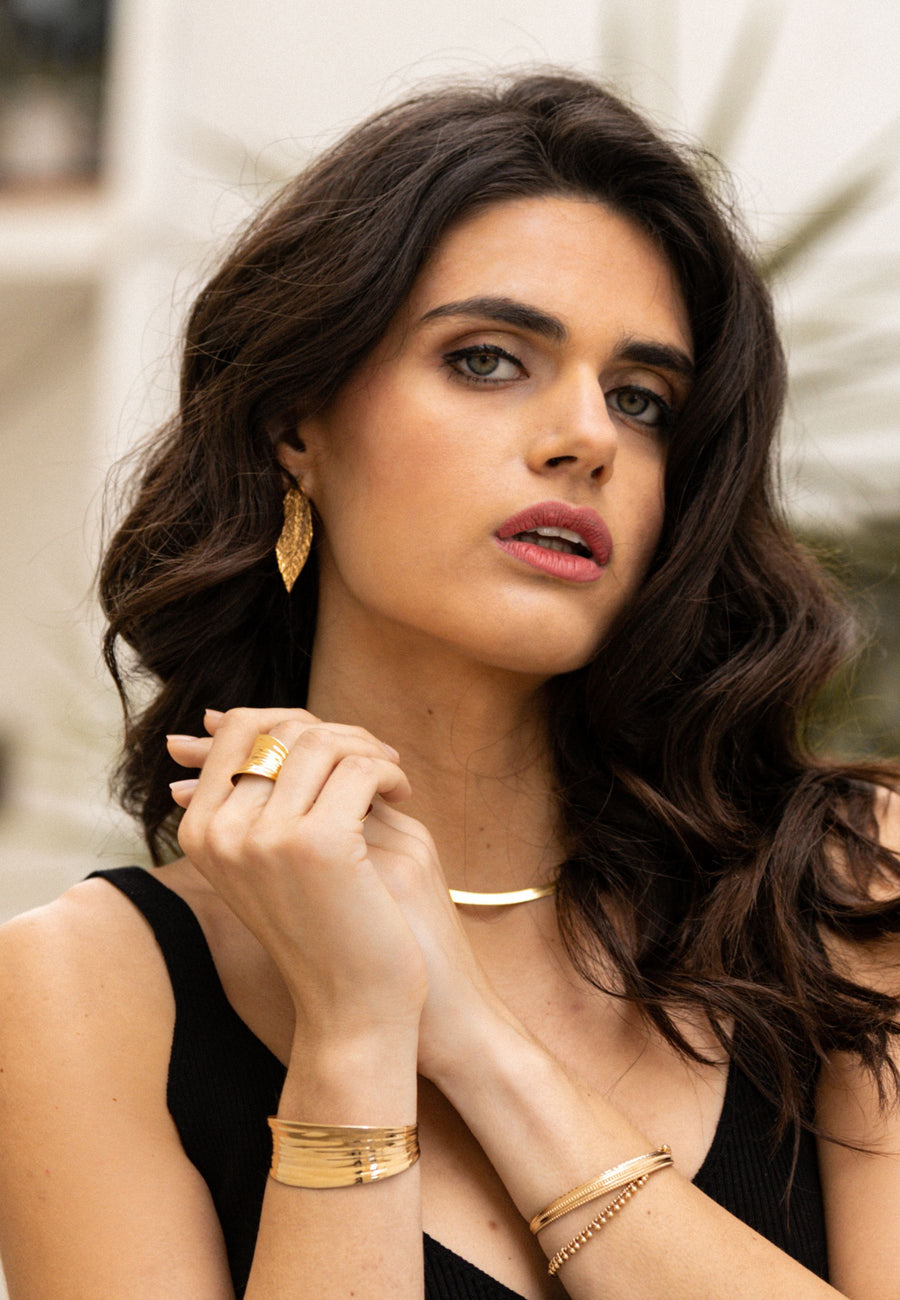 Pendientes de plata LUCIA plata baño oro