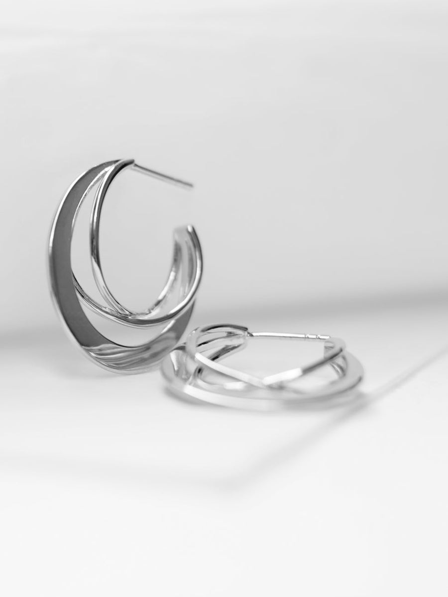 Pendientes KENYA plata