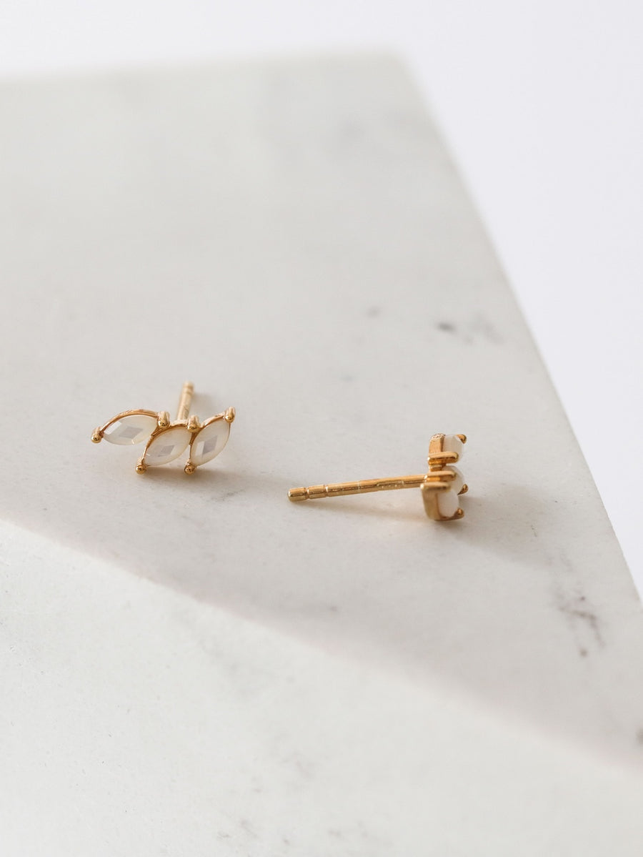 Pendientes de plata MINI ICE oro