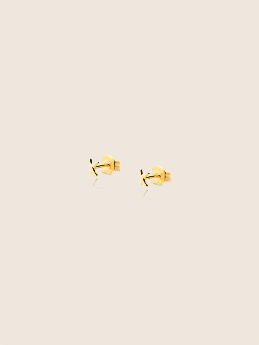 Pendientes MINI X oro