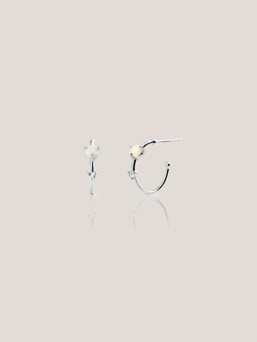 Pendientes OPAL plata