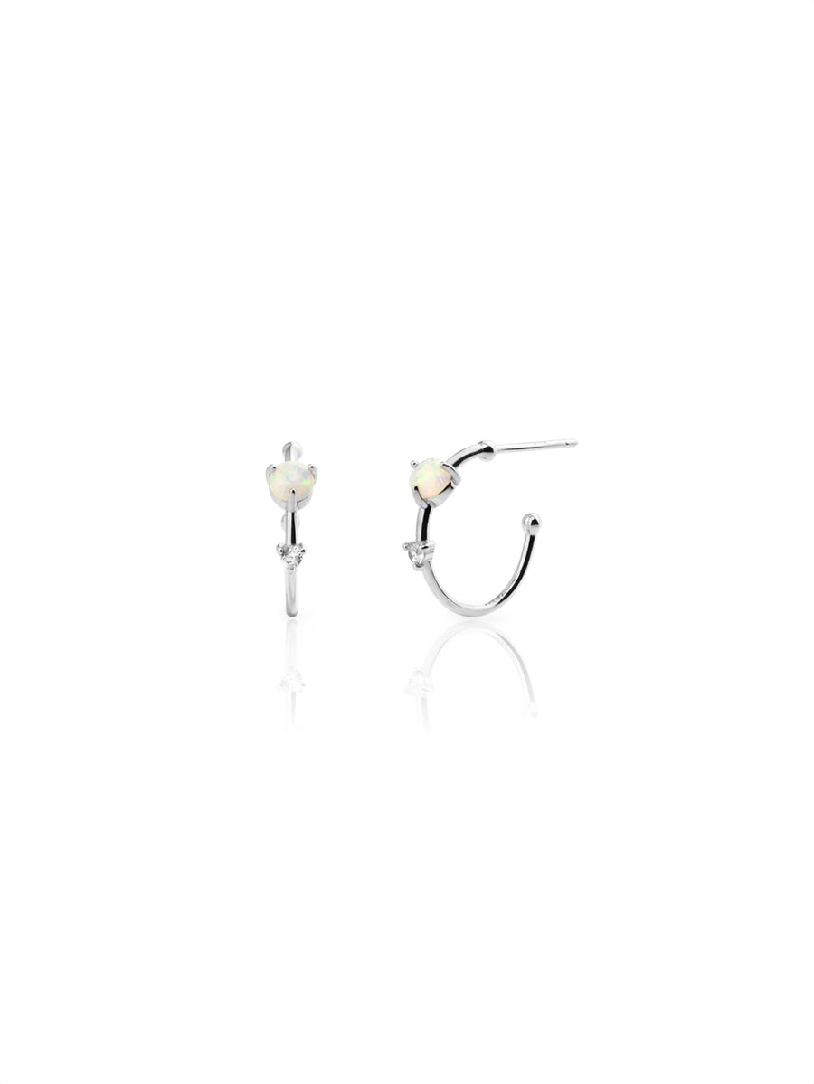 Pendientes OPAL plata