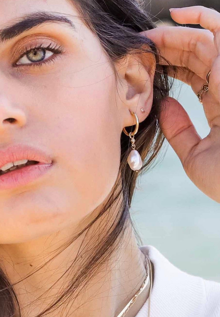 Pendientes NACRE oro