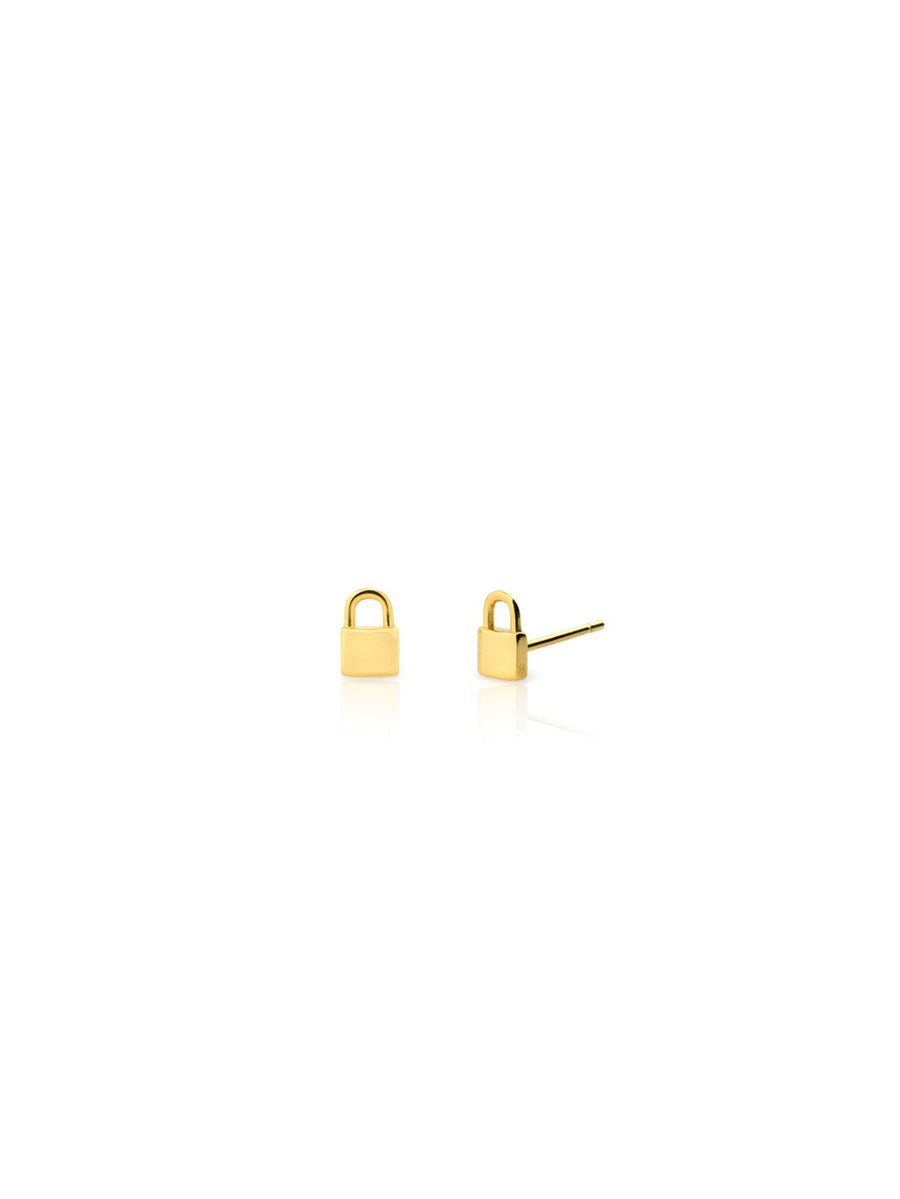 Pendientes PIN PADLOCK oro