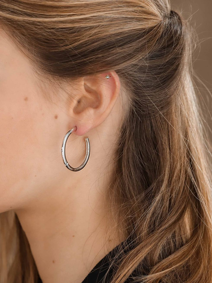 Pendientes de plata SATURN oro