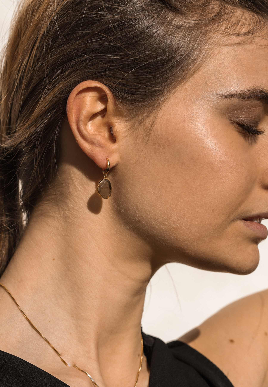 Pendientes de plata SMOKY oro