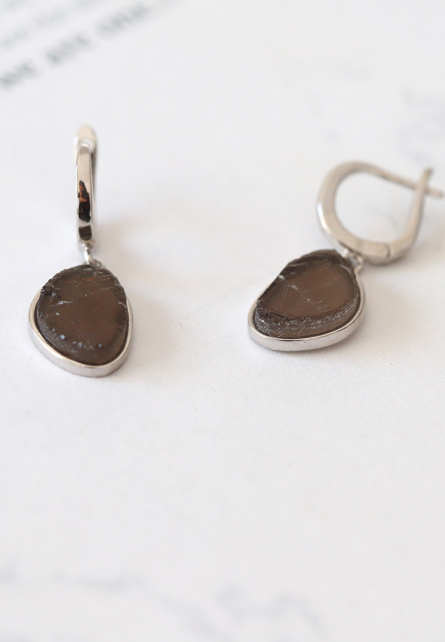 Pendientes de plata SMOKY oro