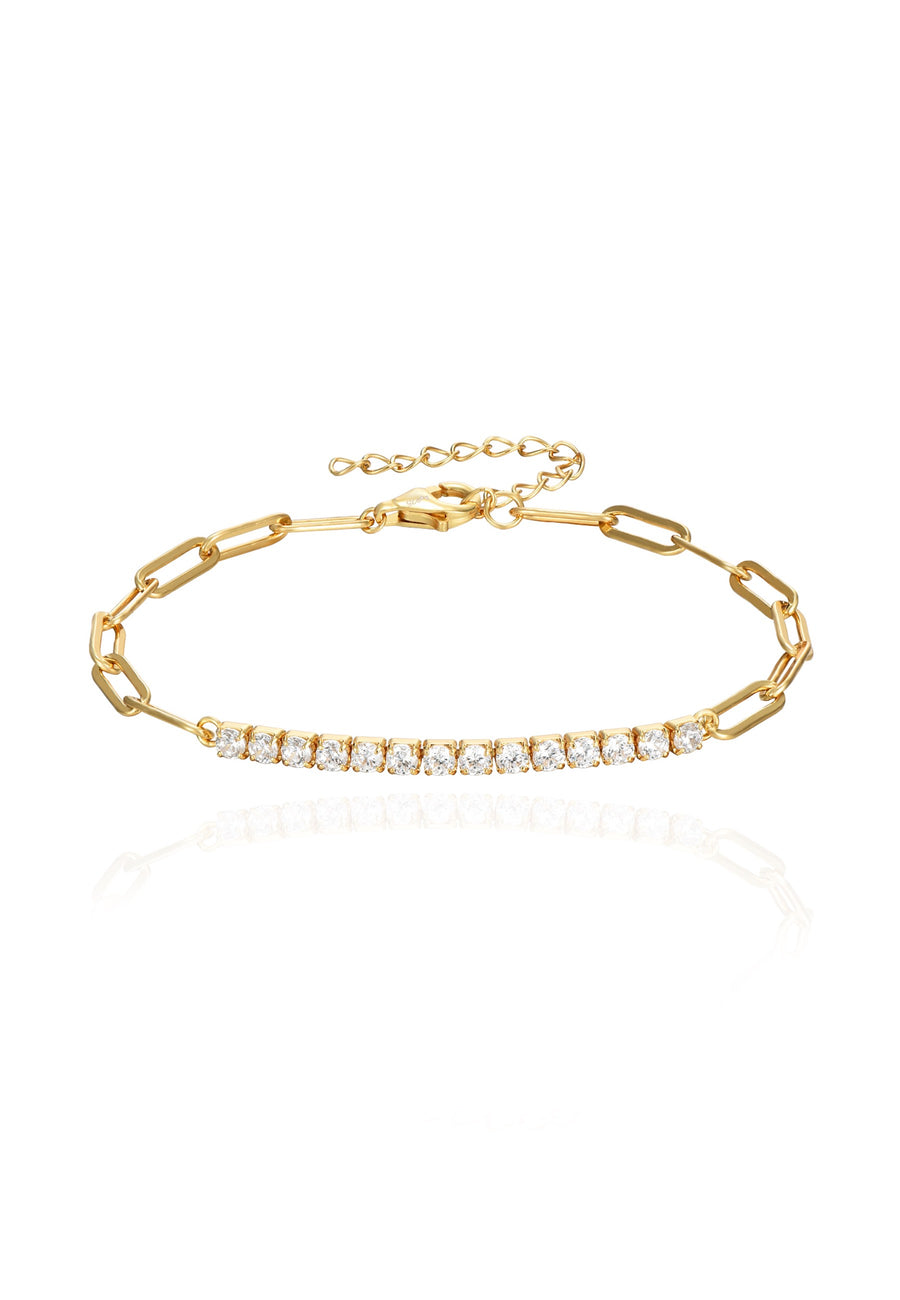 Pulsera Heras CZ oro