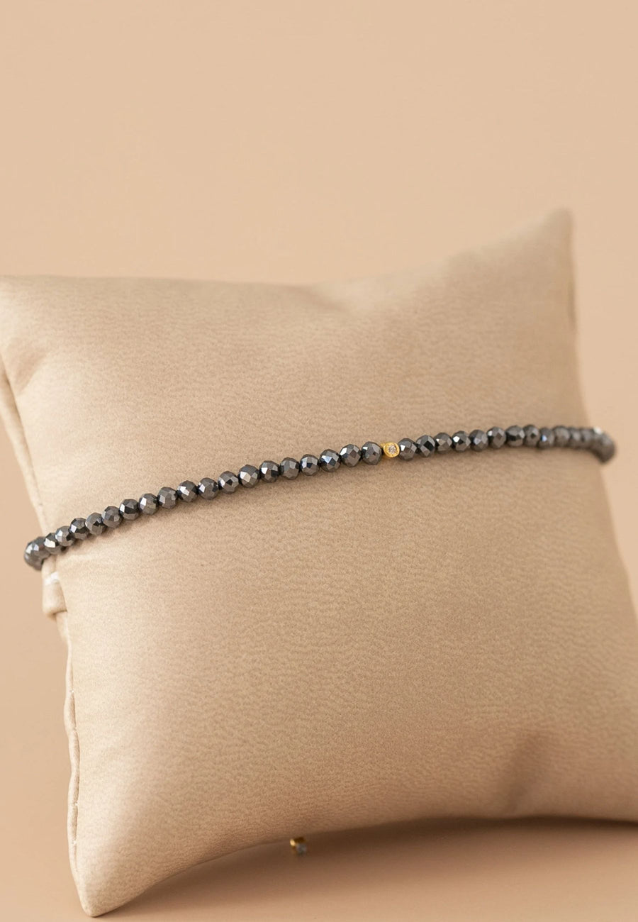 Pulsera de plata GREY oro