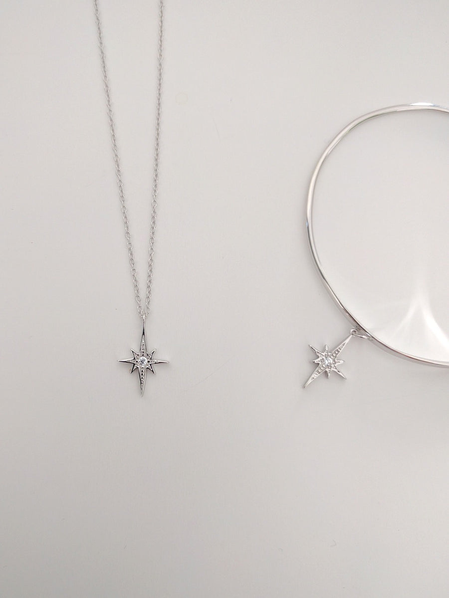 Collar POLE STAR plata