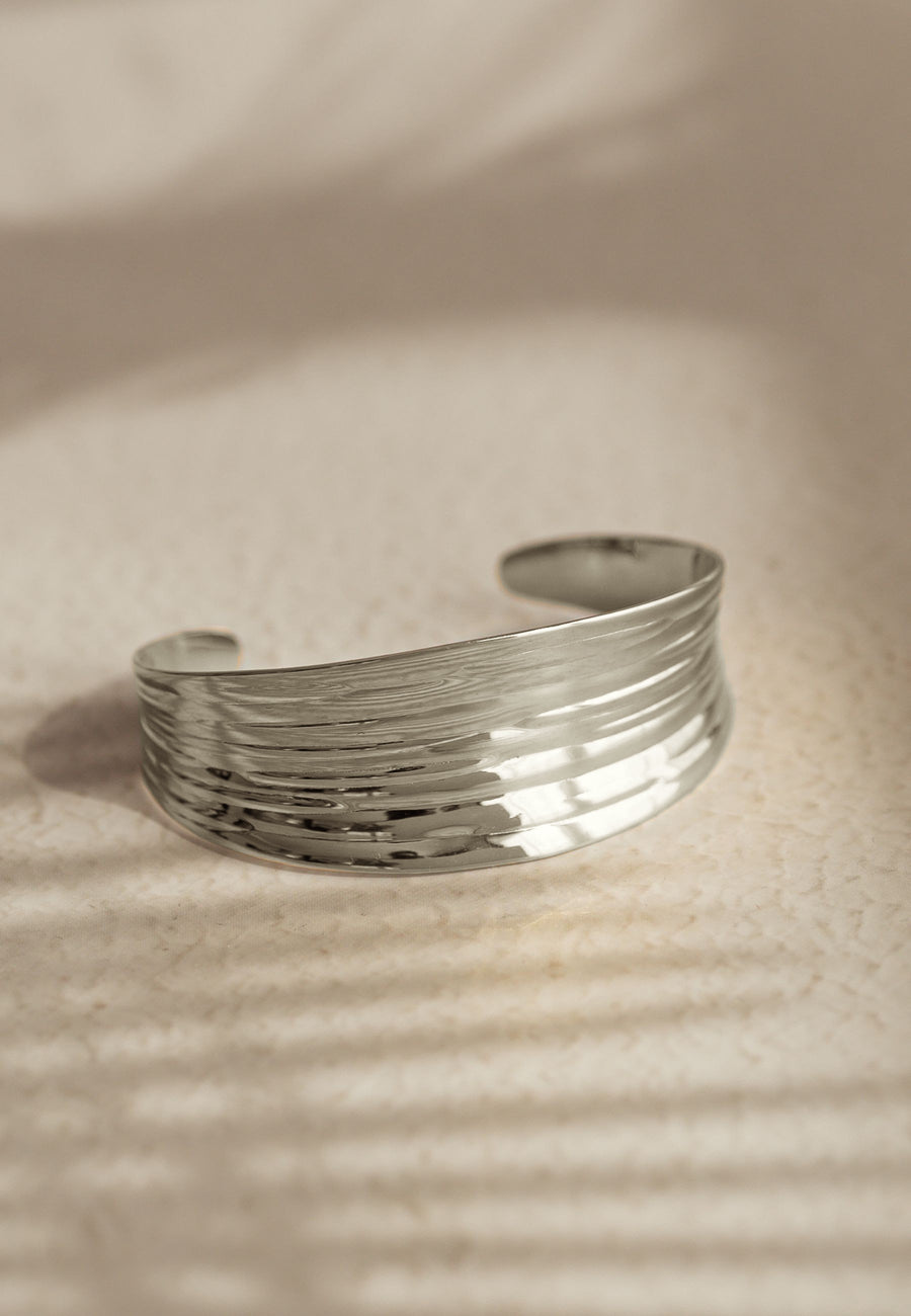 Pulsera de plata esclava ONDAS