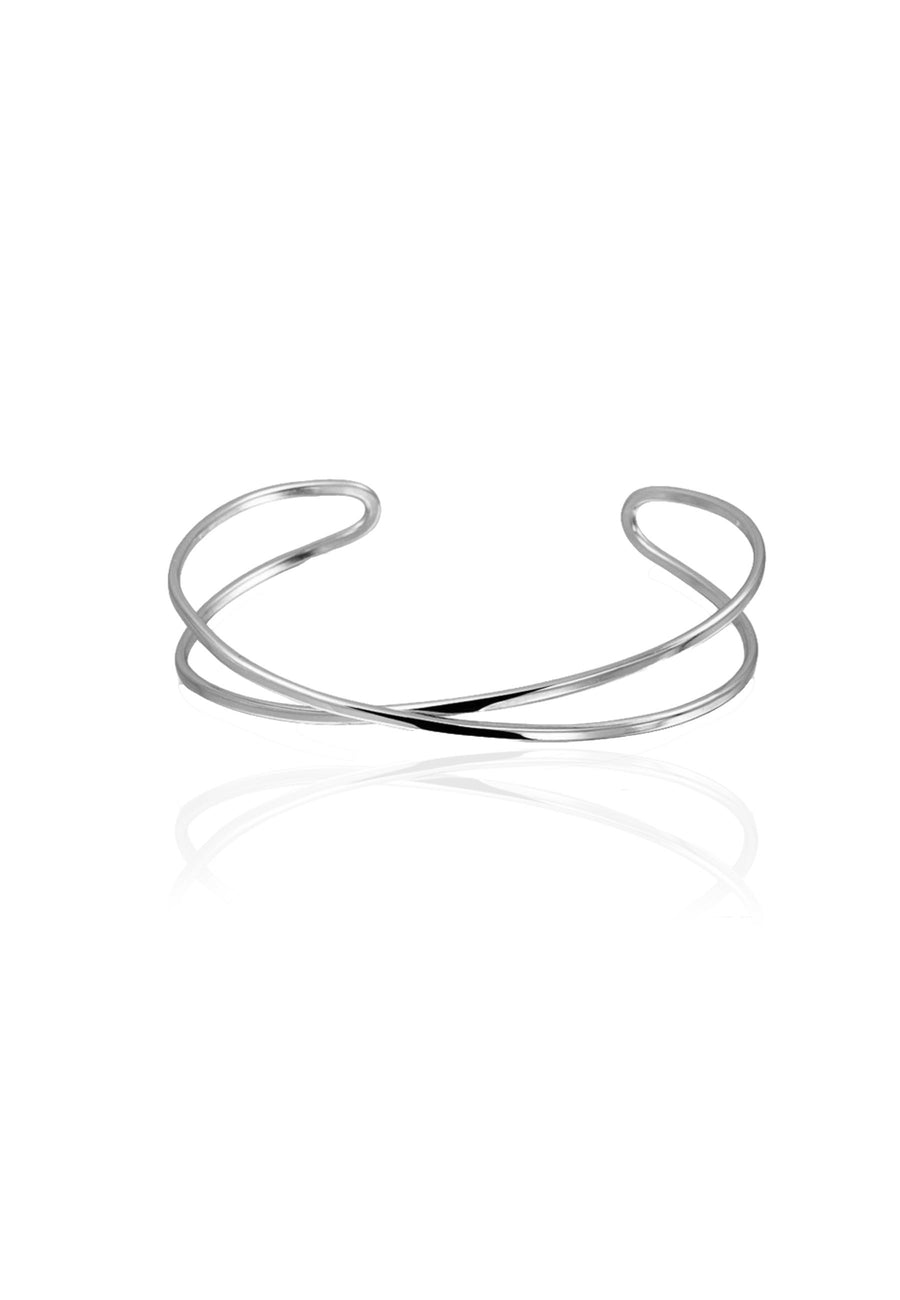 Pulsera OVERCROSS SLV. Brazalete plata de ley.