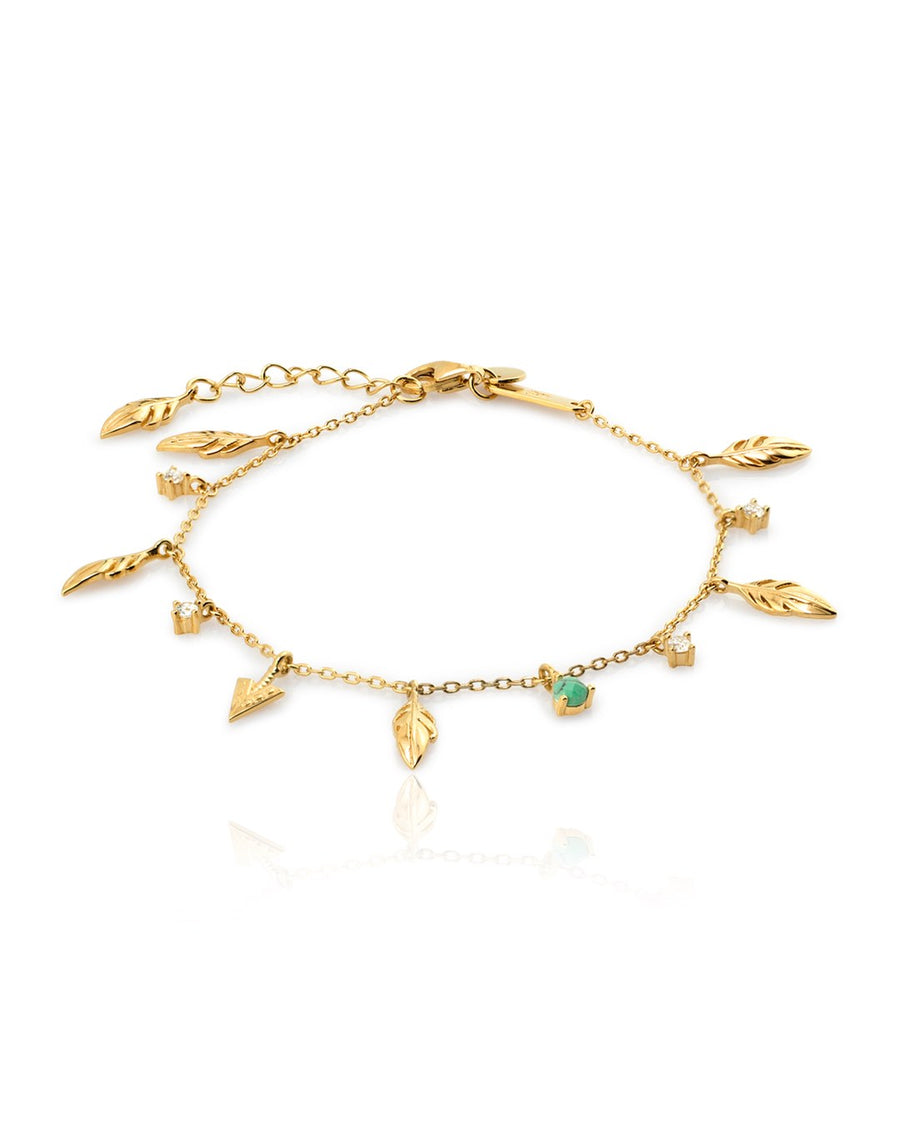 Pulsera SIOUX en plata de ley chapada en oro de 24K