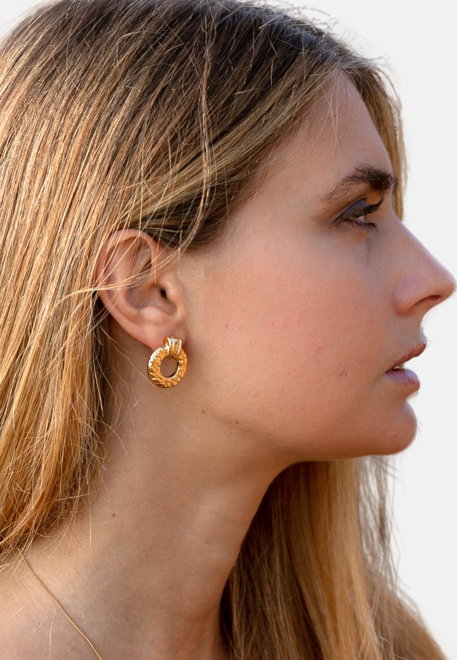 Pendientes de plata de plata de ley ROUGE